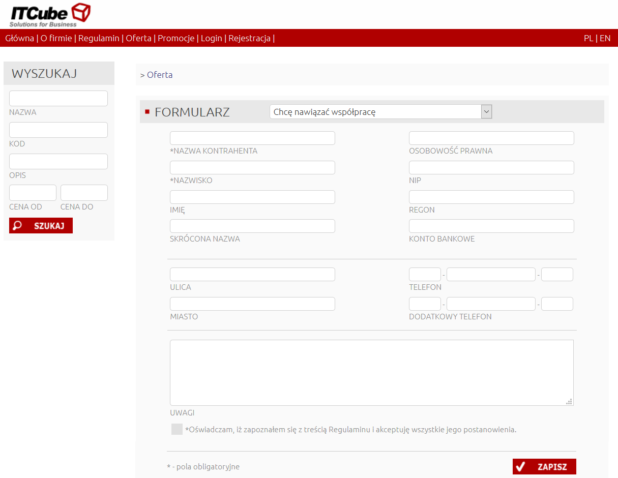 Udostępnianie dokumentów B2B CRM